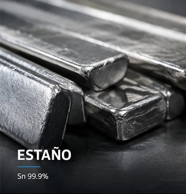 Lingotes de estaño para soldadura, aleaciones y fundición