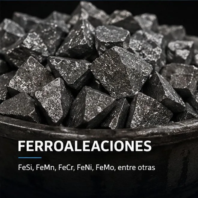 Ferroaleaciones como insumo para fundición y control de composición